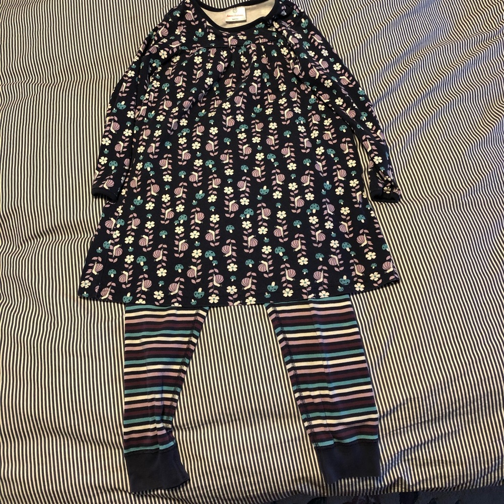 Girls Hannah Andersson dress/legging set